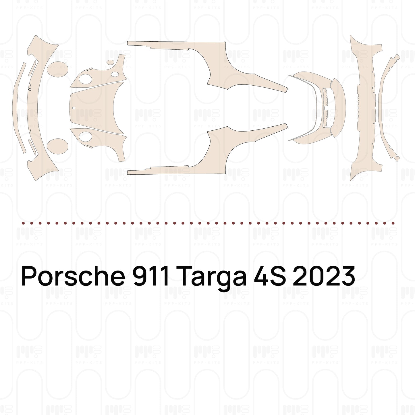 Pre-Cut PPF Porsche 911 Targa 4S 2023