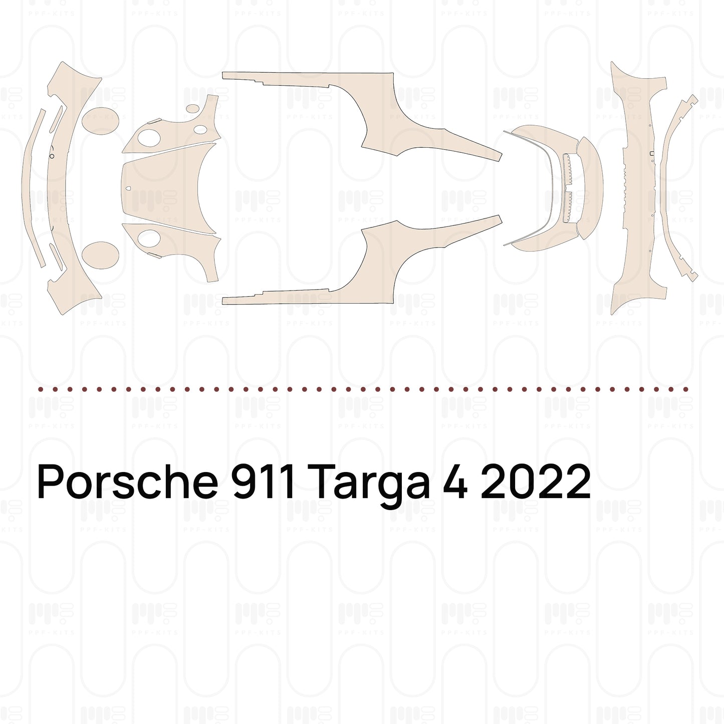 Pre-Cut PPF Porsche 911 Targa 4 2022