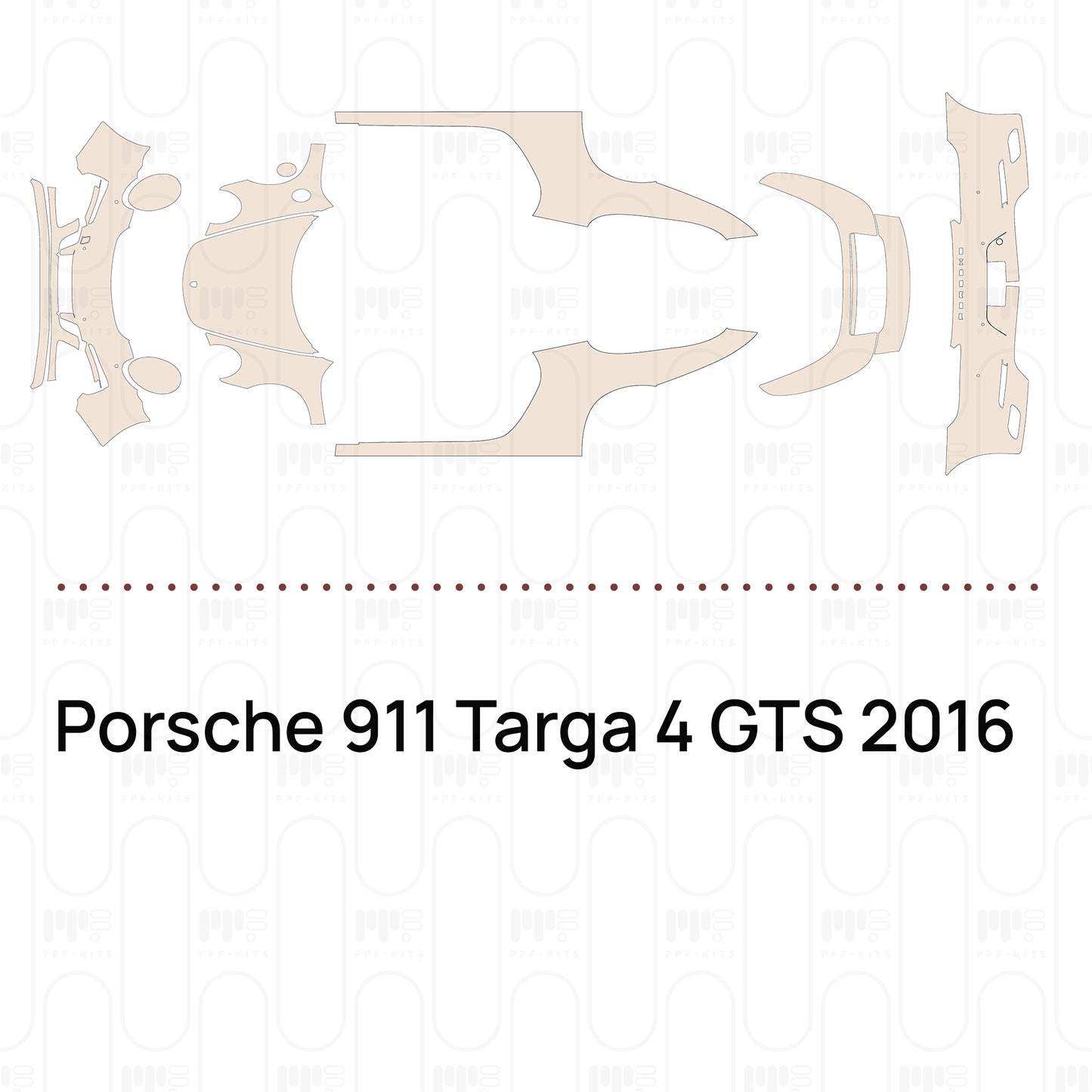Pre-Cut PPF Porsche 911 Targa 4 GTS 2016