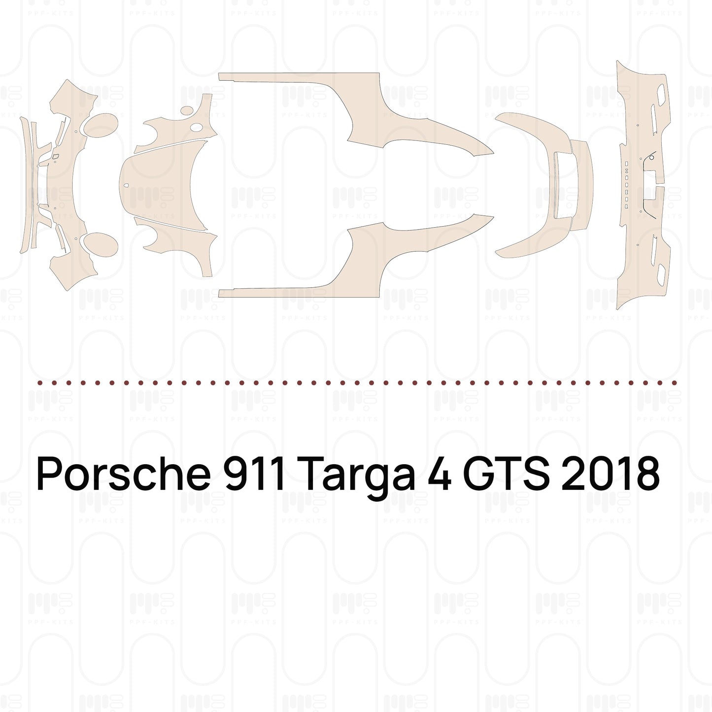 Pre-Cut PPF Porsche 911 Targa 4 GTS 2018
