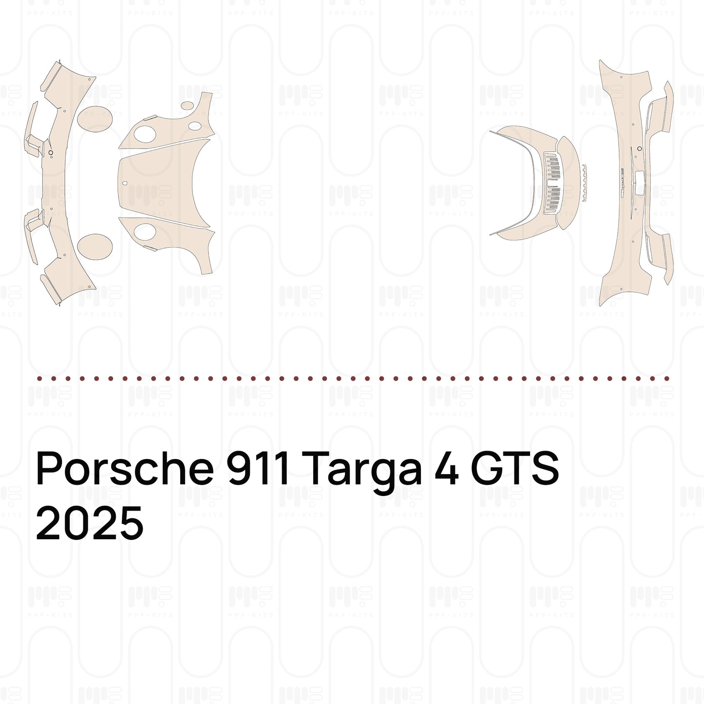 Pre-Cut PPF Porsche 911 Targa 4 GTS 2025