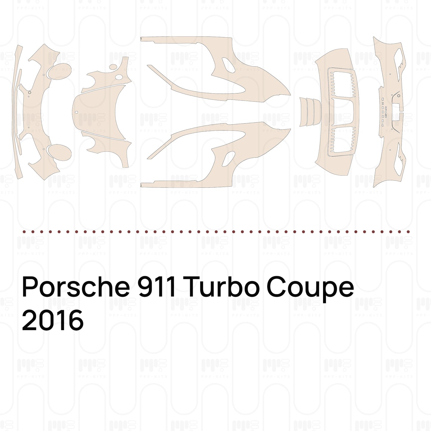 Pre-Cut PPF Porsche 911 Turbo Coupe 2016