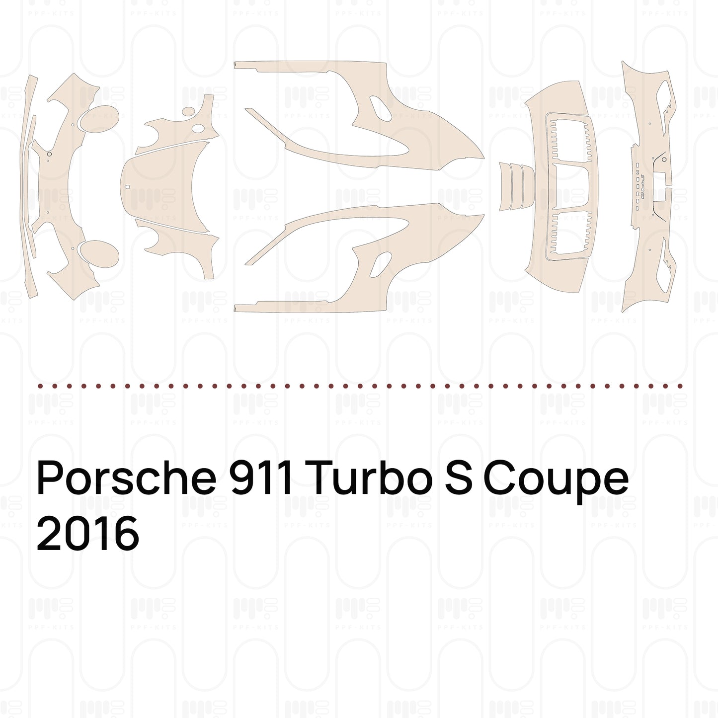 Pre-Cut PPF Porsche 911 Turbo S Coupe 2016