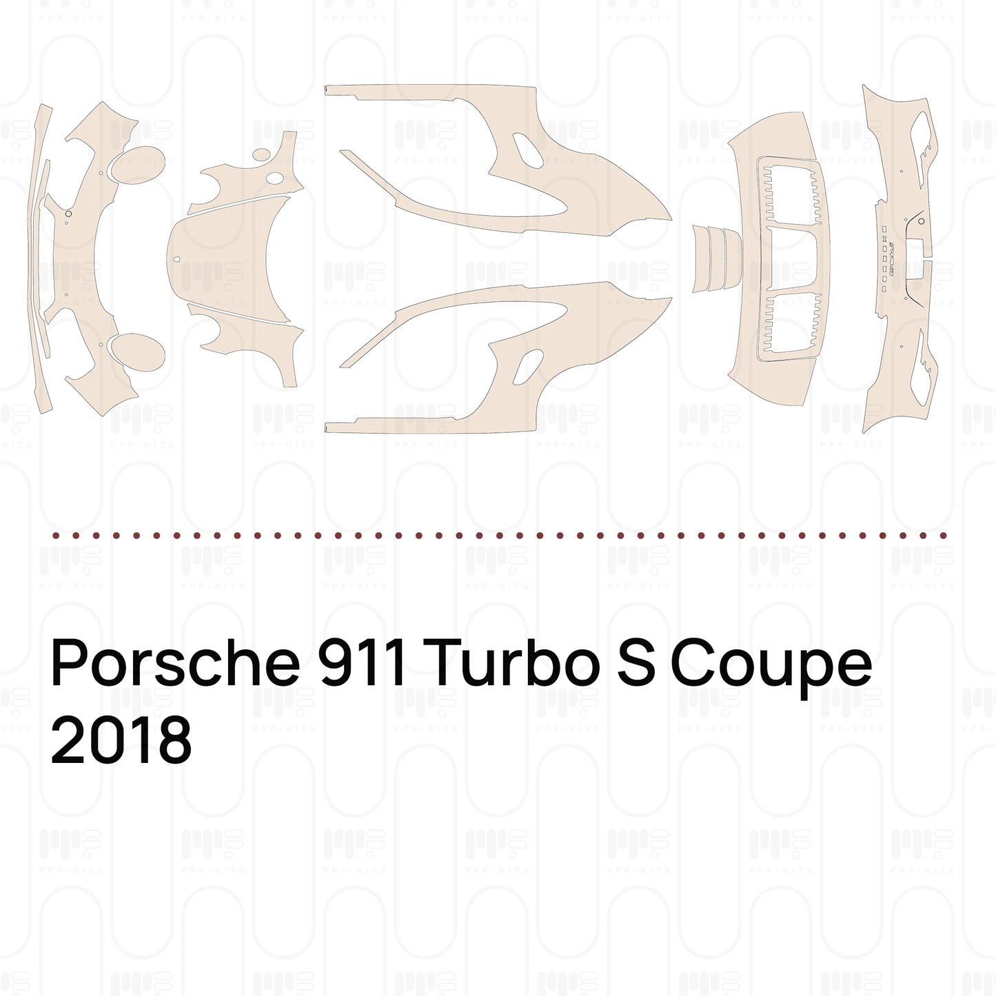 Pre-Cut PPF Porsche 911 Turbo S Coupe 2018