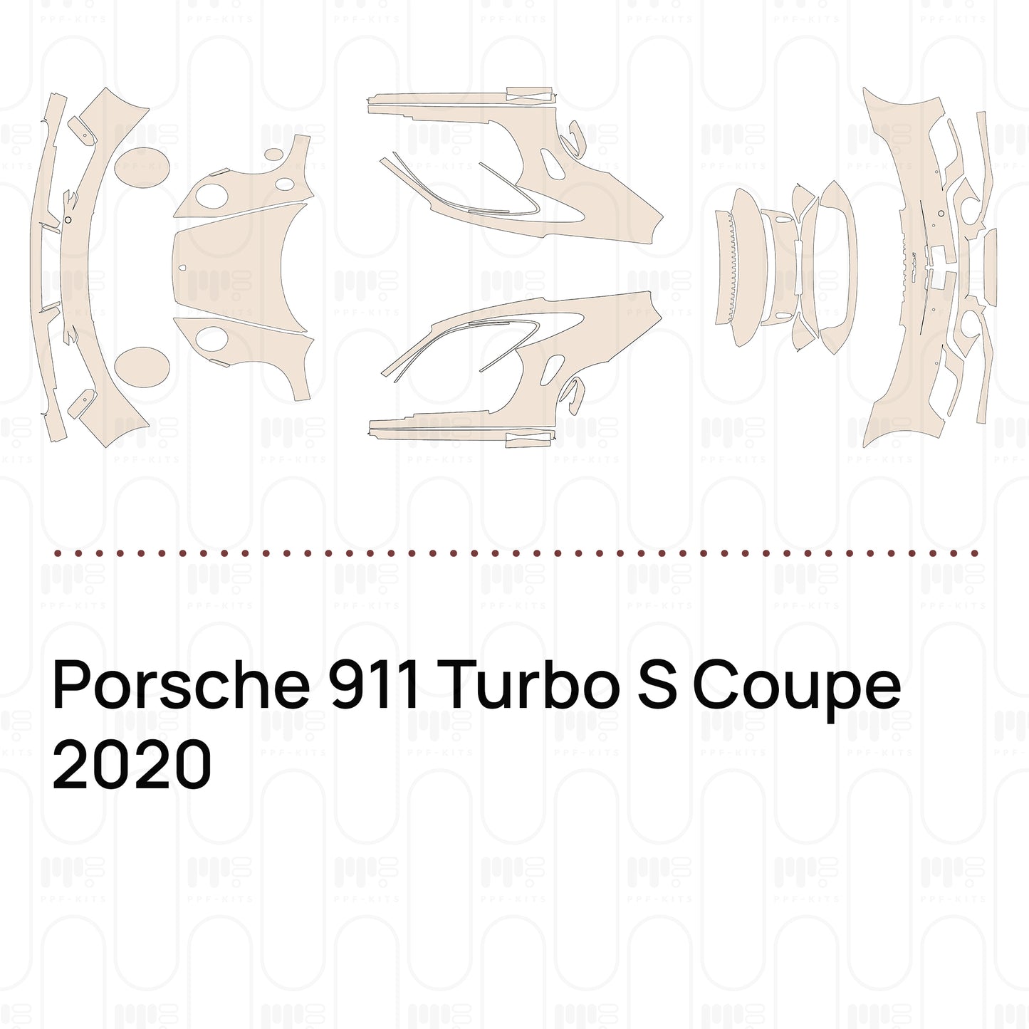 Pre-Cut PPF Porsche 911 Turbo S Coupe 2020