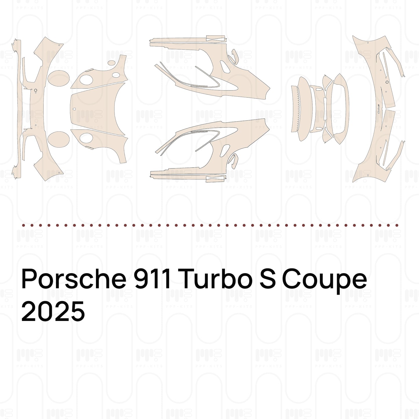 Pre-Cut PPF Porsche 911 Turbo S Coupe 2025