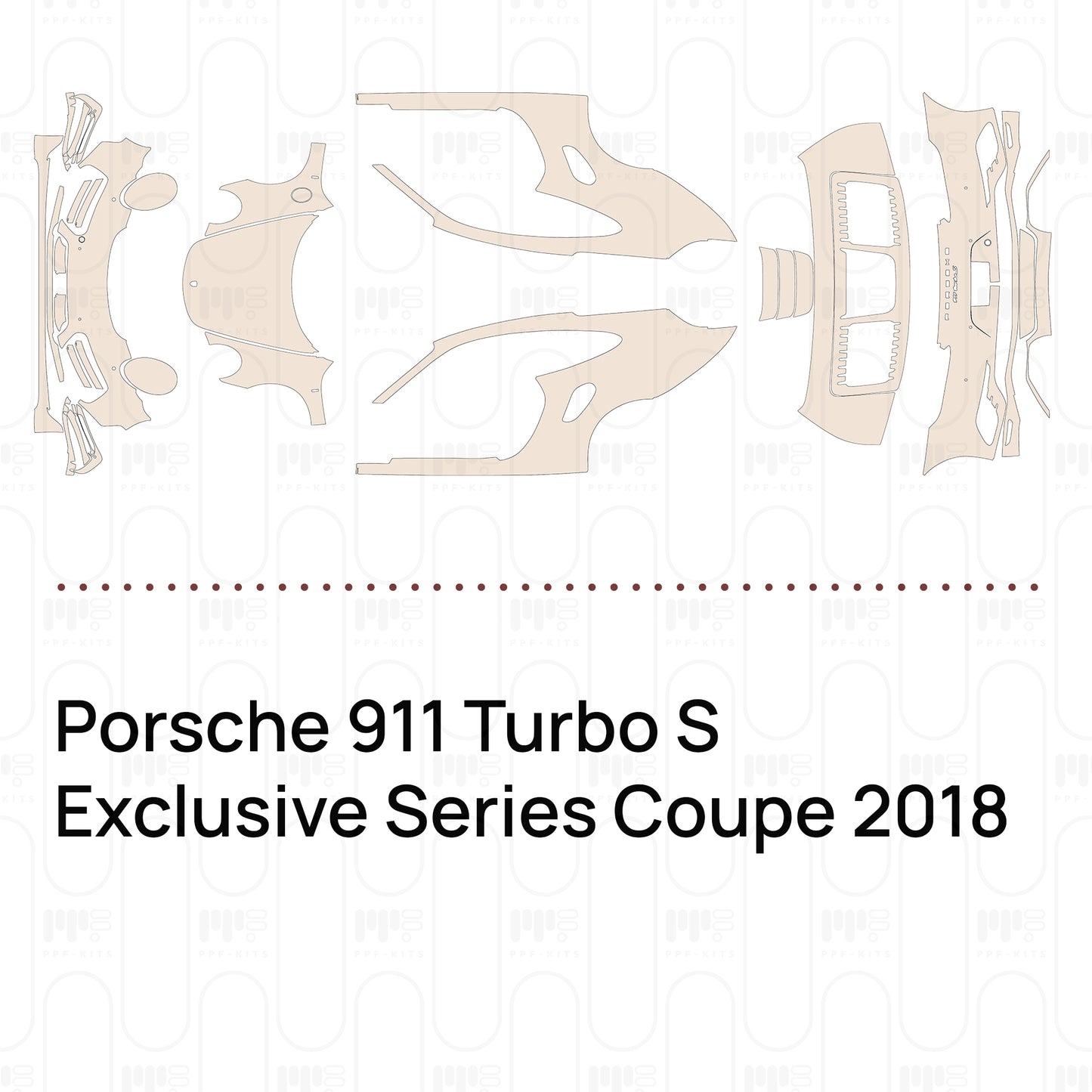 Pre-Cut PPF Porsche 911 Turbo S Exclusive Series Coupe 2018
