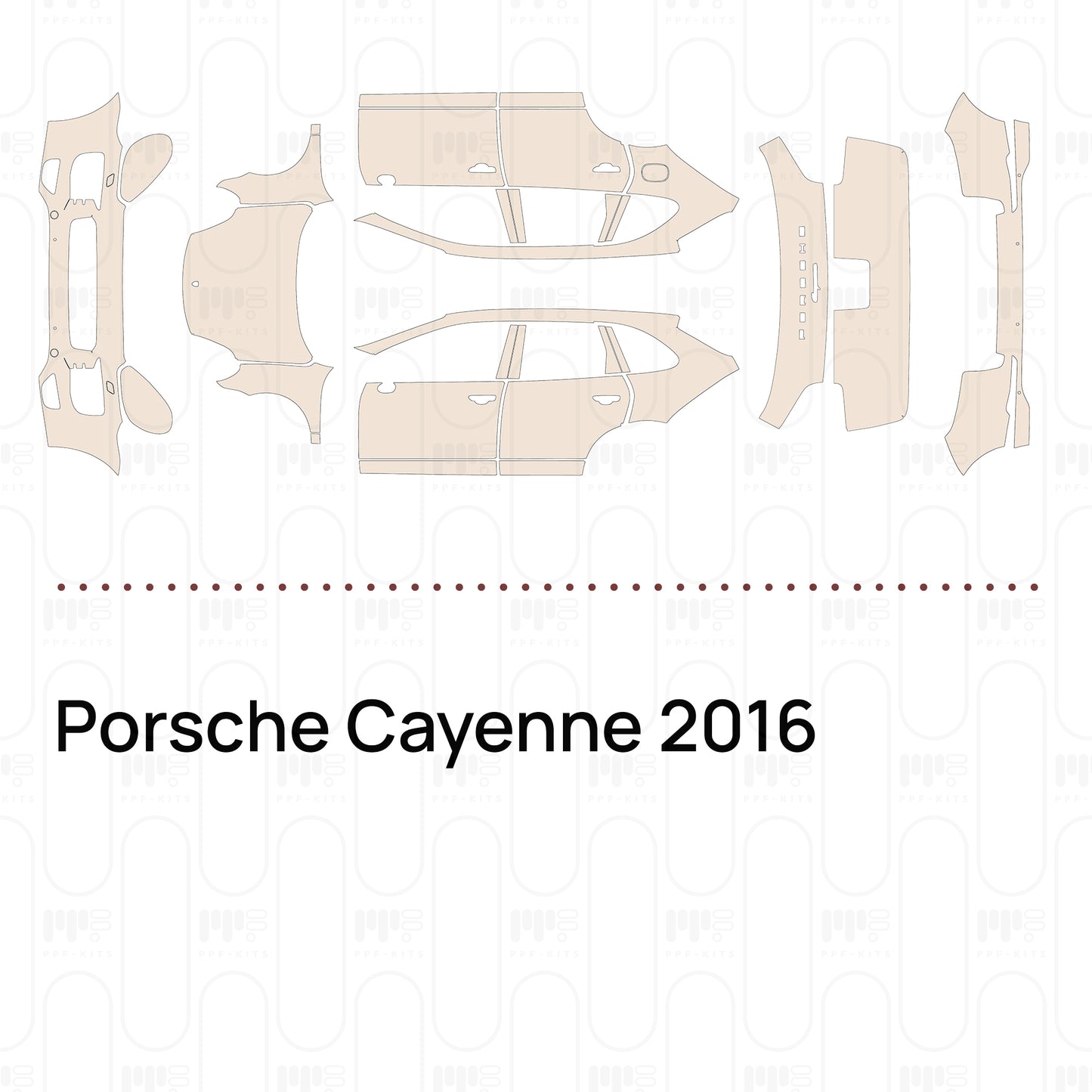 Pre-Cut PPF Porsche Cayenne 2016