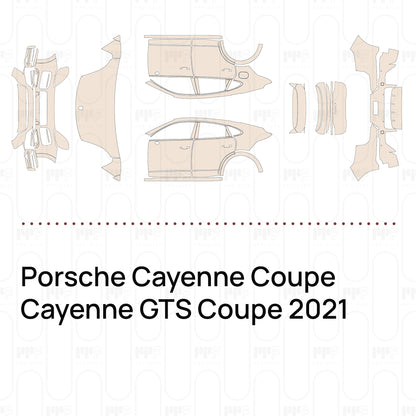 Pre-Cut PPF Porsche Cayenne Coupe Cayenne GTS Coupe 2021