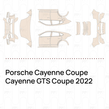 Pre-Cut PPF Porsche Cayenne Coupe Cayenne GTS Coupe 2022