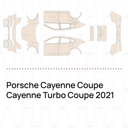 Pre-Cut PPF Porsche Cayenne Coupe Cayenne Turbo Coupe 2021