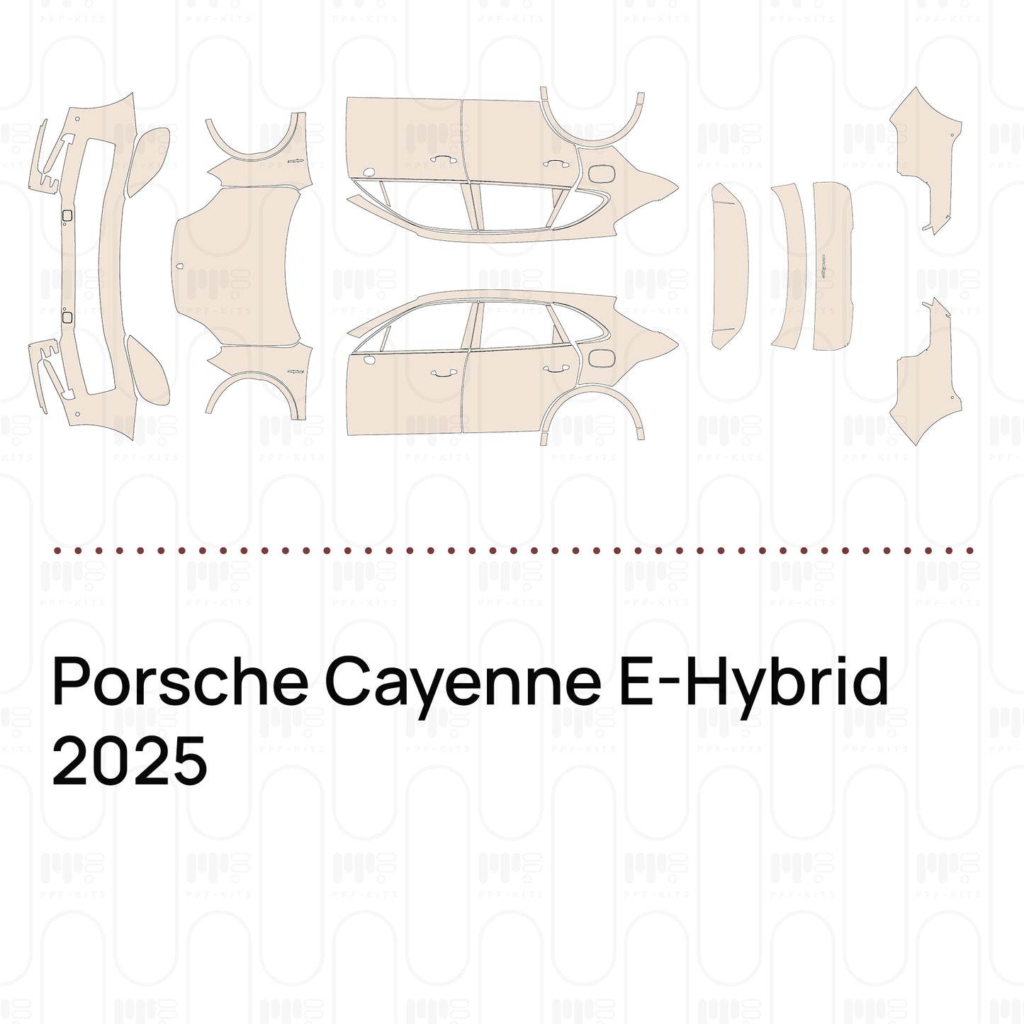 Pre-Cut PPF Porsche Cayenne E-Hybrid 2025
