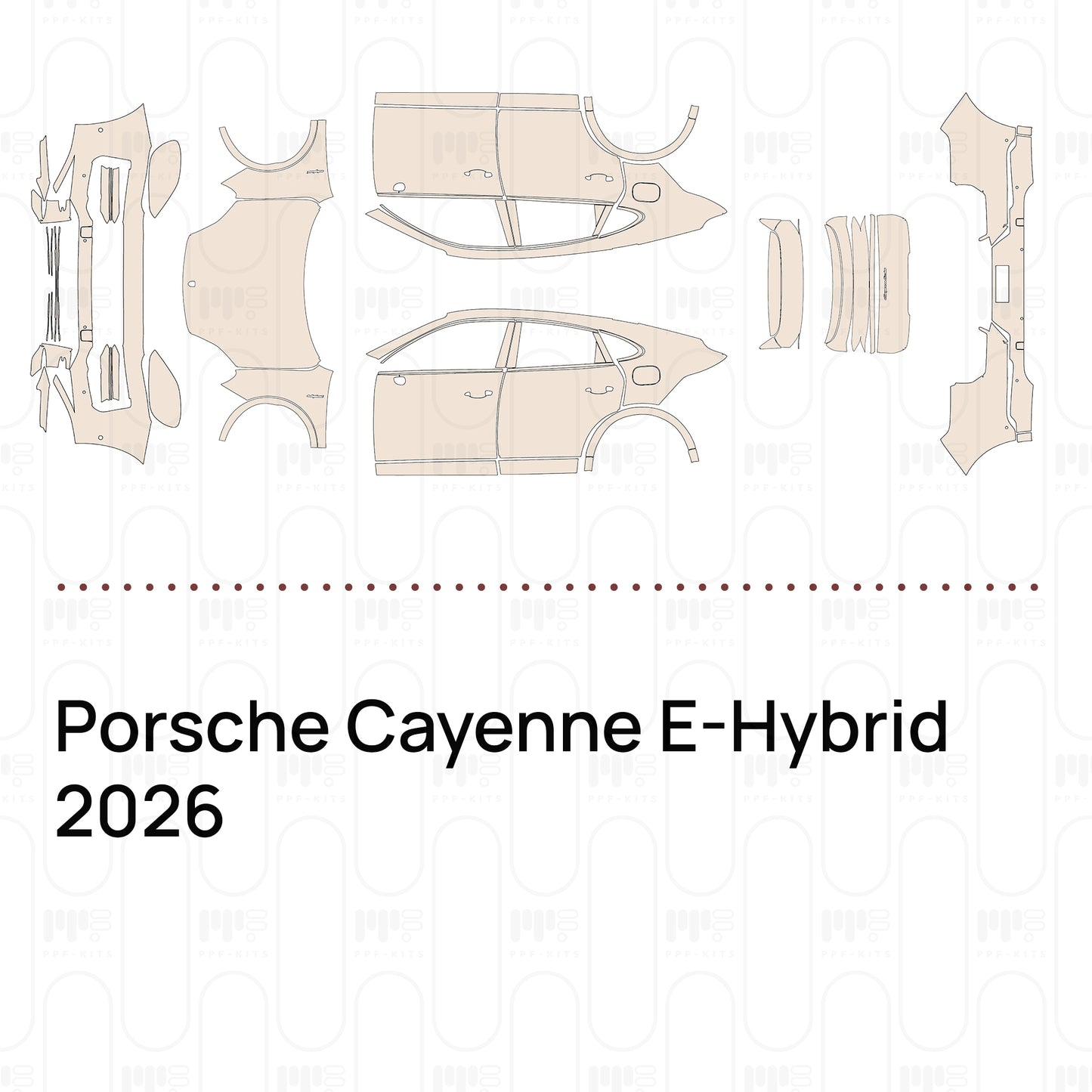 Pre-Cut PPF Porsche Cayenne E-Hybrid 2026