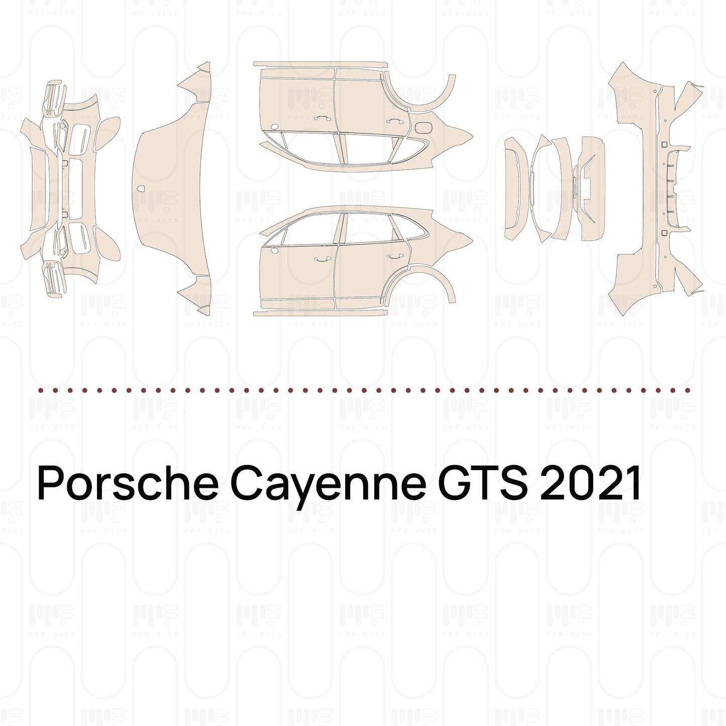 Pre-Cut PPF Porsche Cayenne GTS 2021
