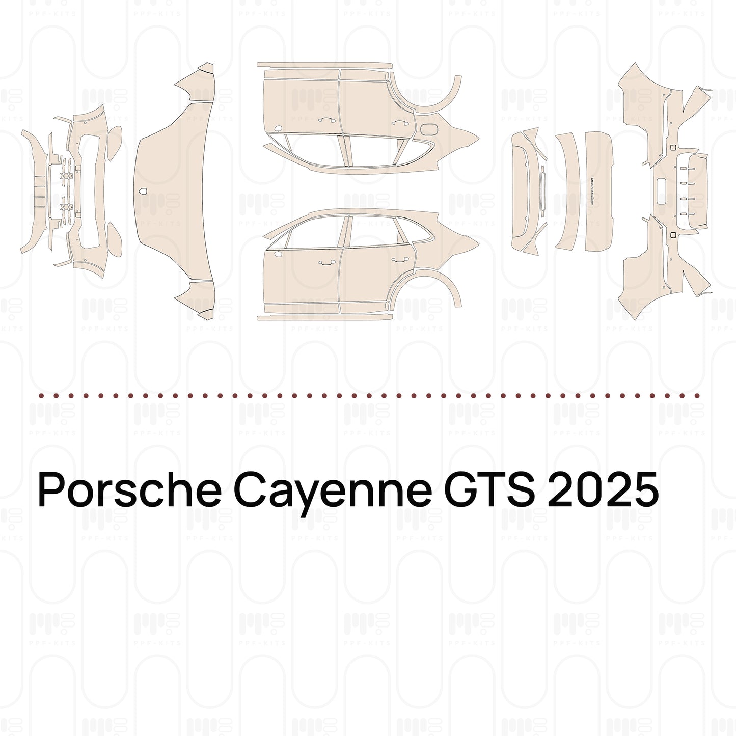 Pre-Cut PPF Porsche Cayenne GTS 2025