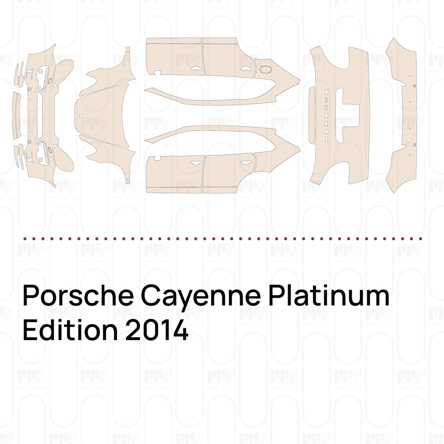 Pre-Cut PPF Porsche Cayenne Platinum Edition 2014