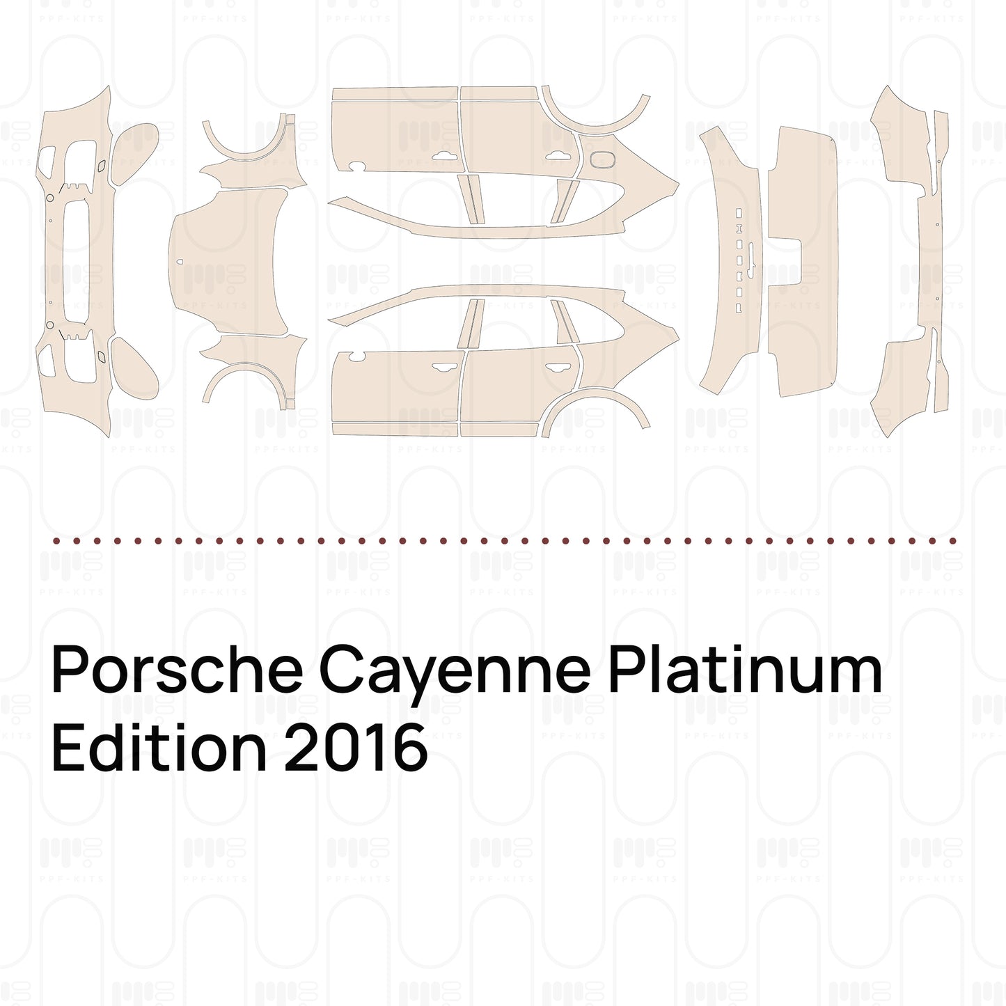 Pre-Cut PPF Porsche Cayenne Platinum Edition 2016