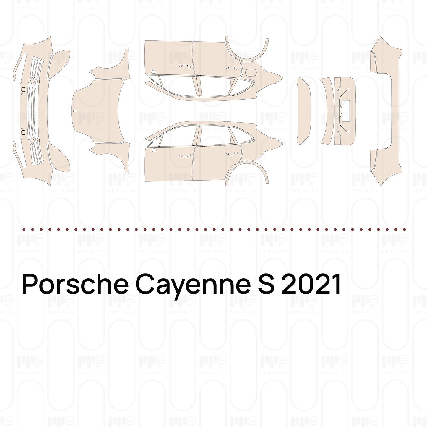 Pre-Cut PPF Porsche Cayenne S 2021
