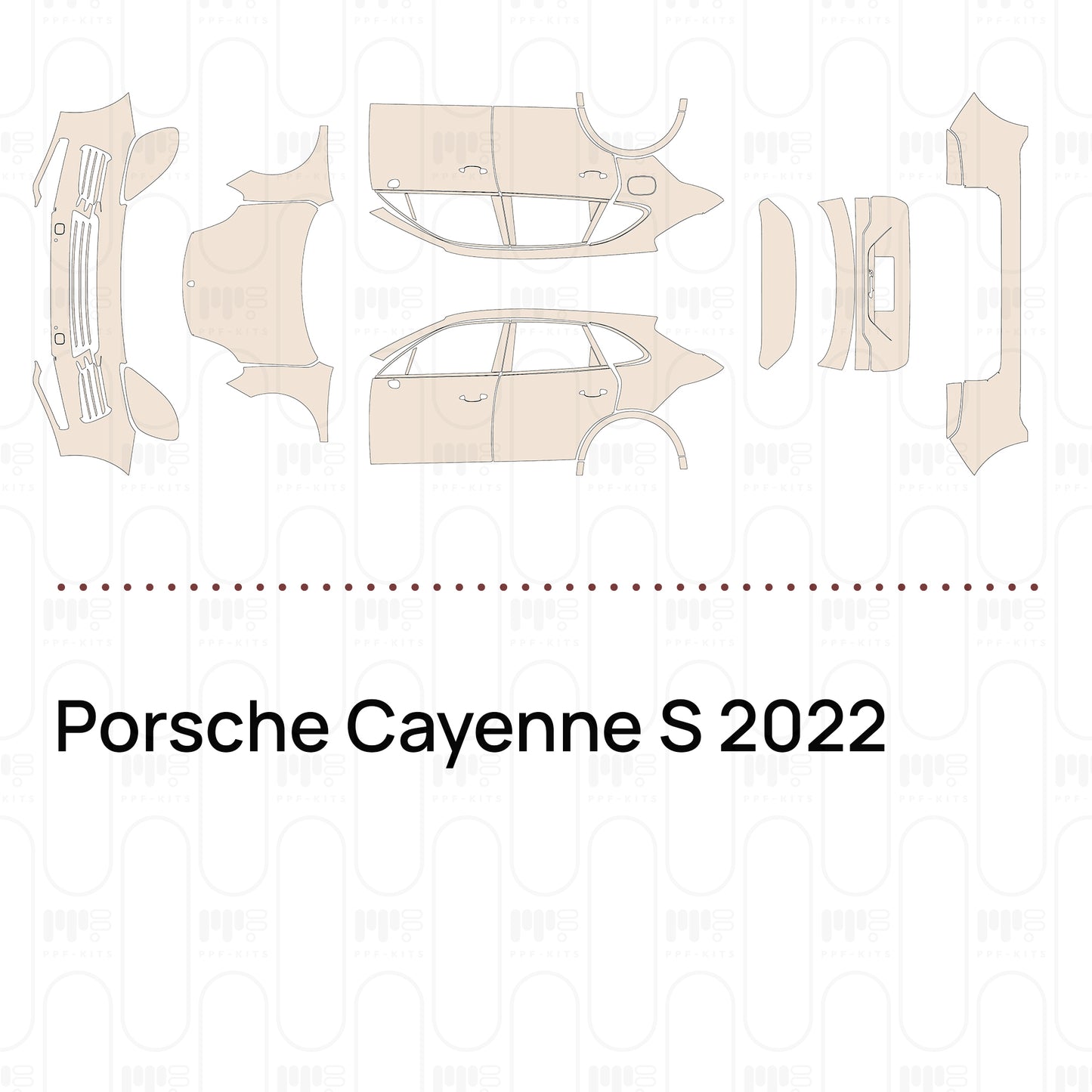 Pre-Cut PPF Porsche Cayenne S 2022