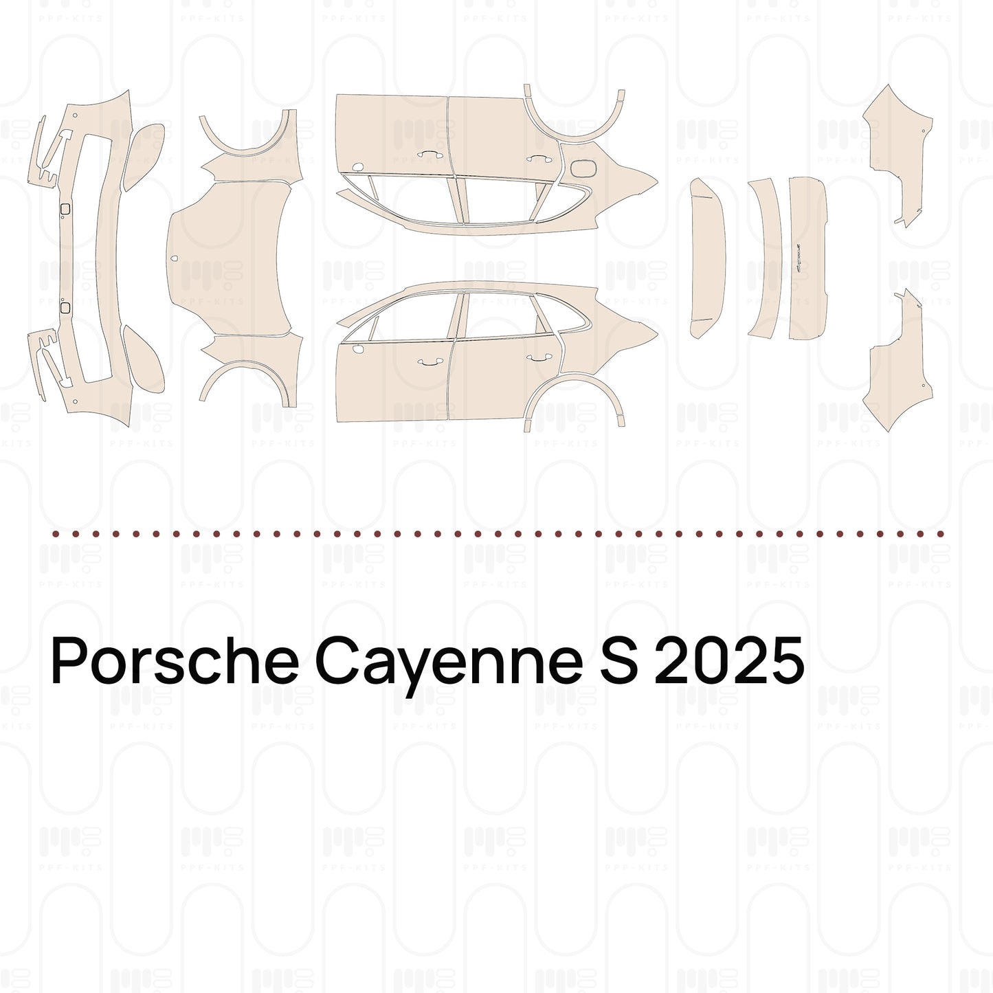 Pre-Cut PPF Porsche Cayenne S 2025