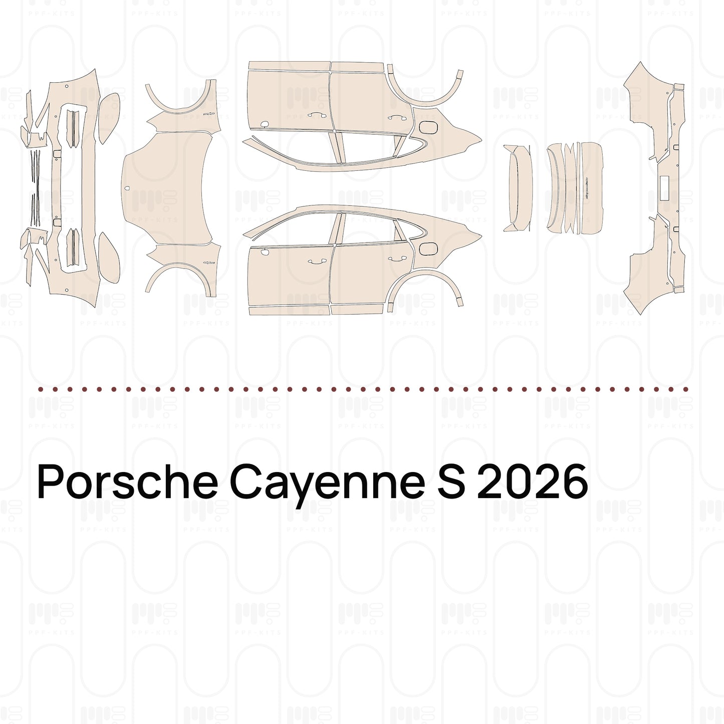 Pre-Cut PPF Porsche Cayenne S 2026