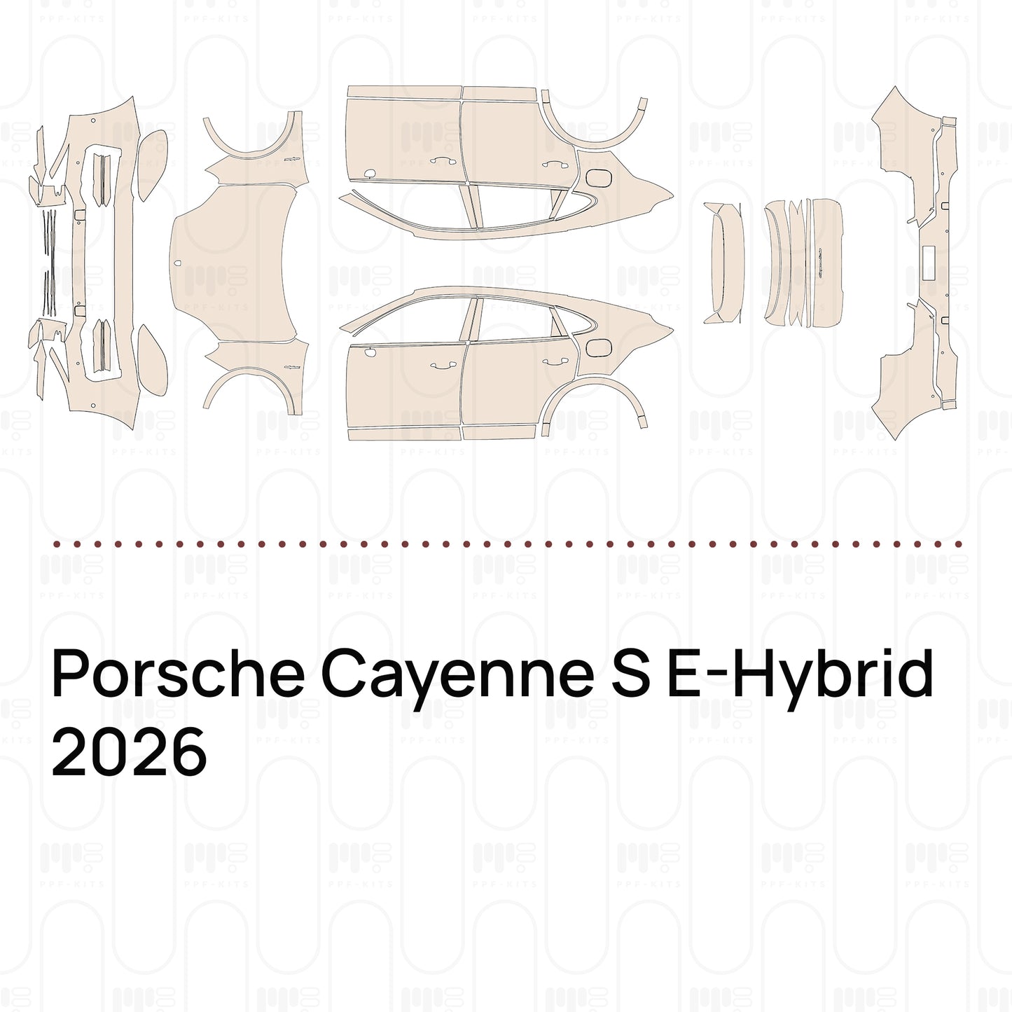 Pre-Cut PPF Porsche Cayenne S E-Hybrid 2026