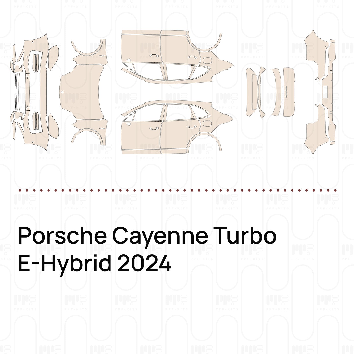Pre-Cut PPF Porsche Cayenne Turbo E-Hybrid 2024