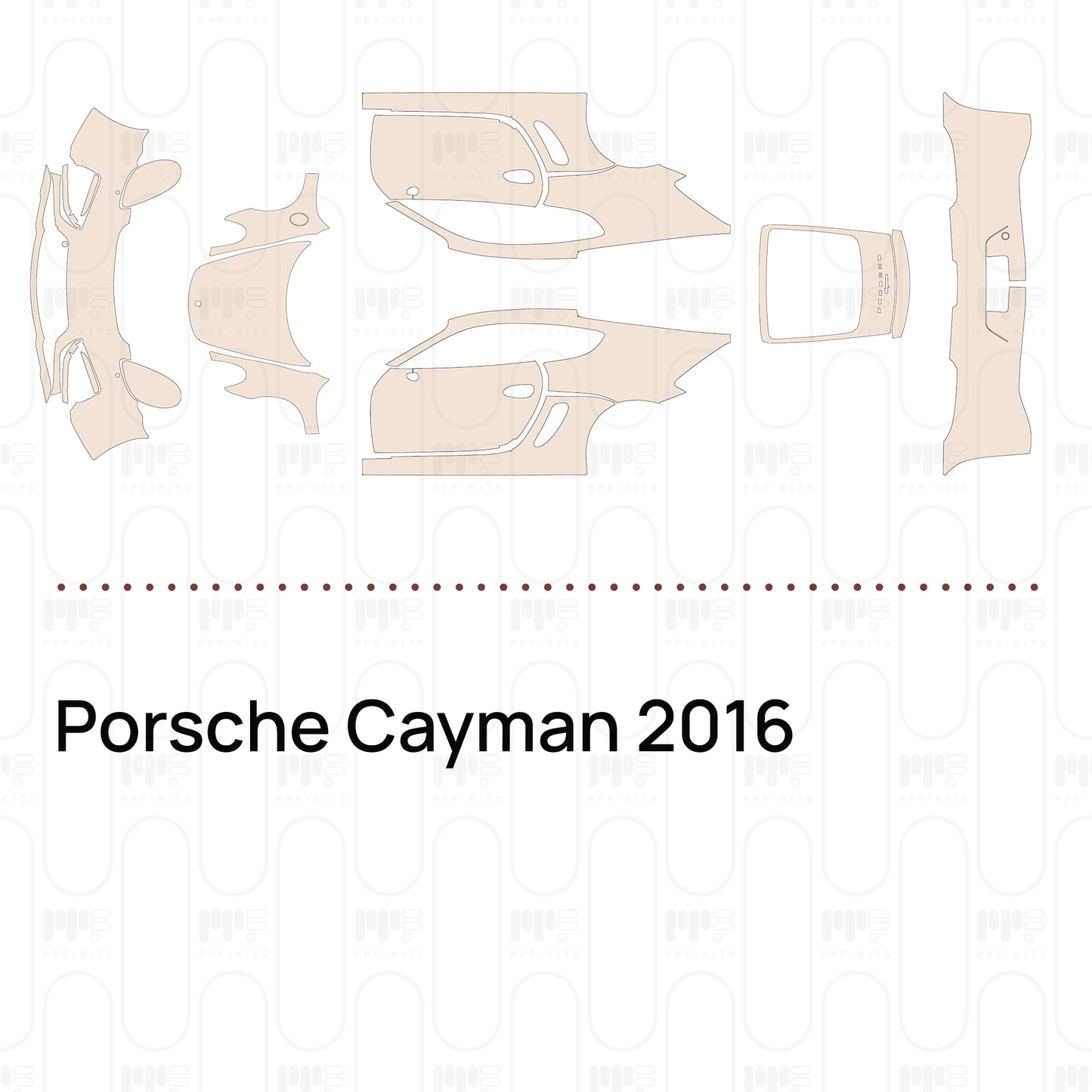 Pre-Cut PPF Porsche Cayman 2016