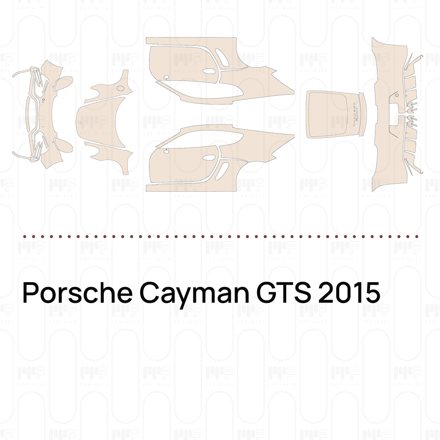 Pre-Cut PPF Porsche Cayman GTS 2015
