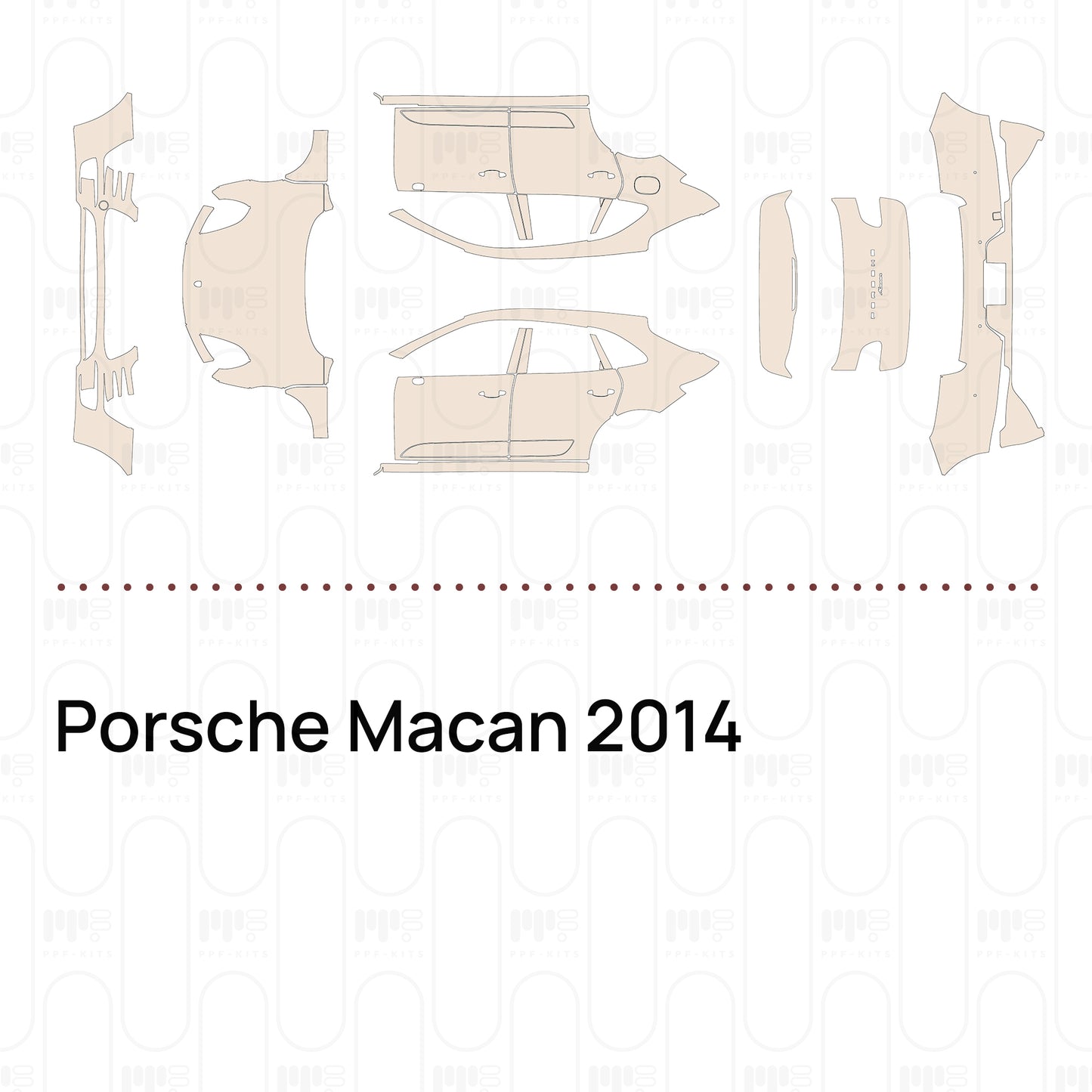 Pre-Cut PPF Porsche Macan 2014