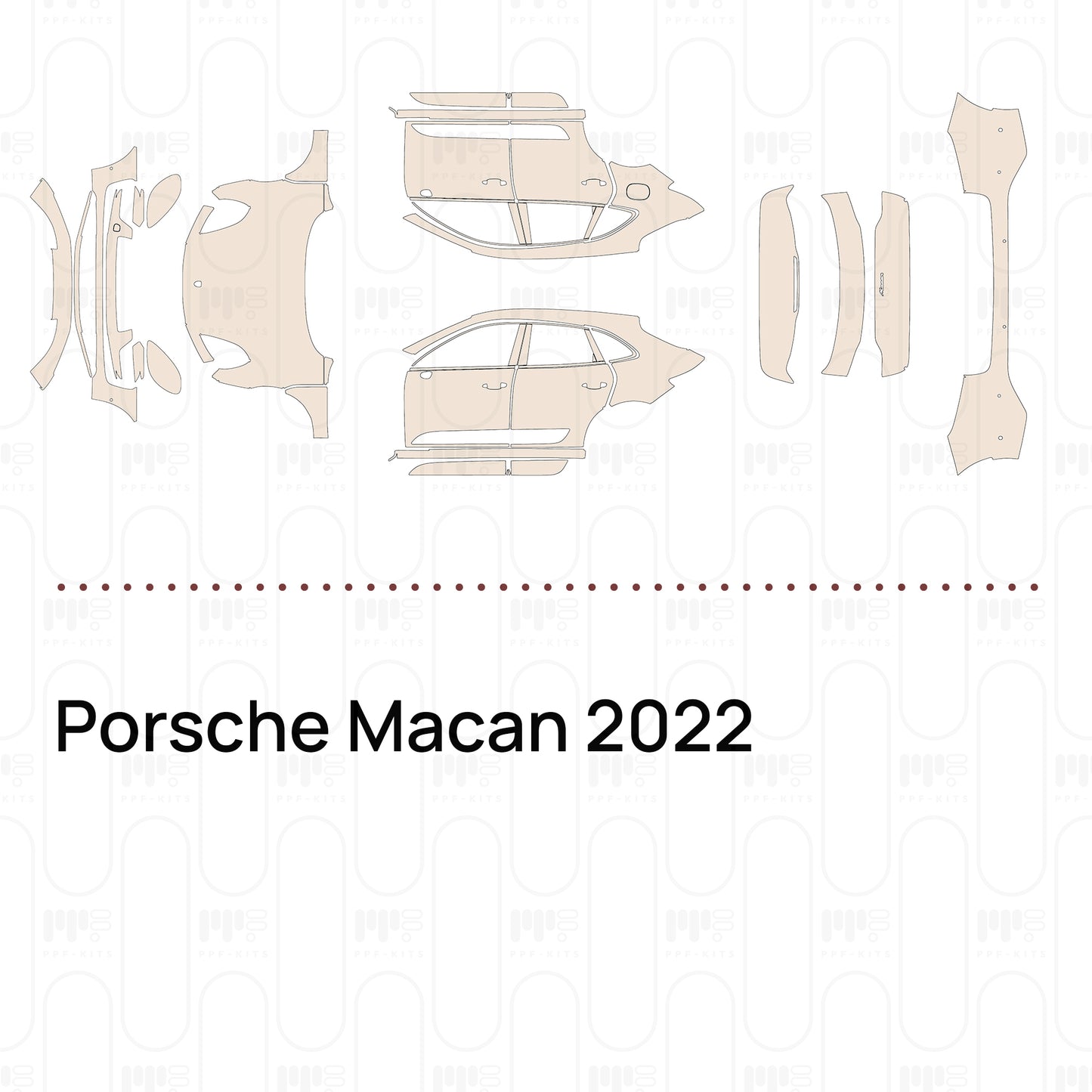 Pre-Cut PPF Porsche Macan 2022