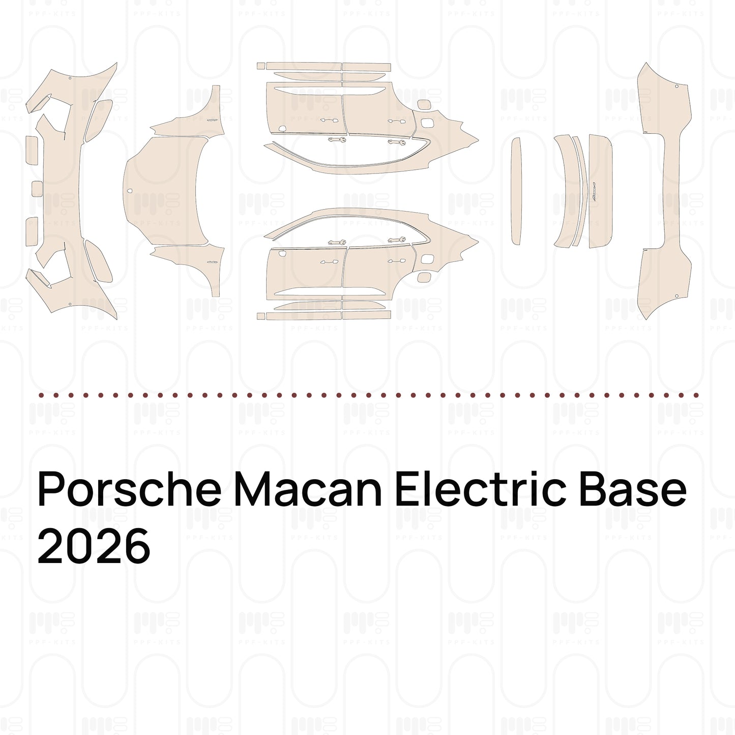 Pre-Cut PPF Porsche Macan Electric Base 2026