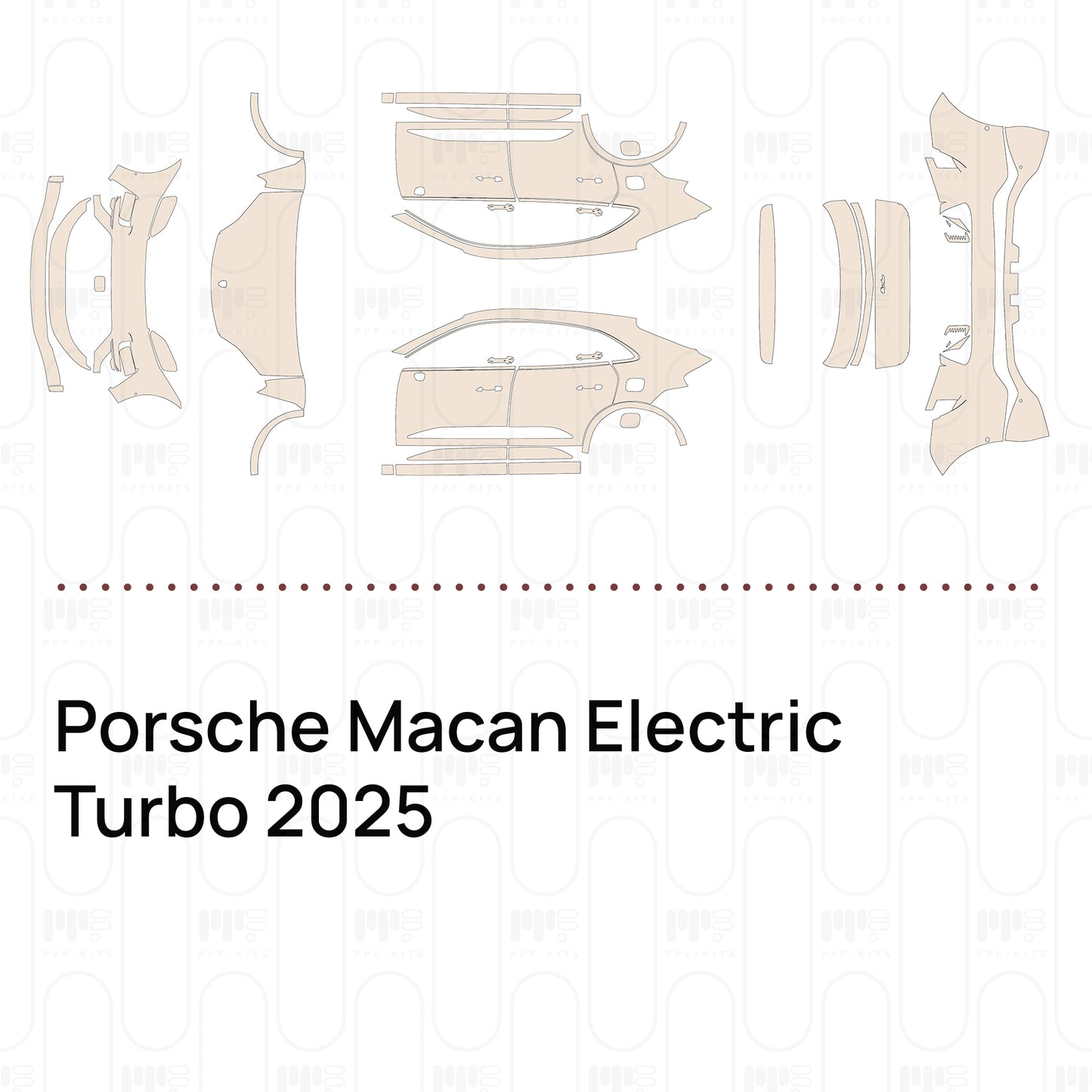 Pre-Cut PPF Porsche Macan Electric Turbo 2025