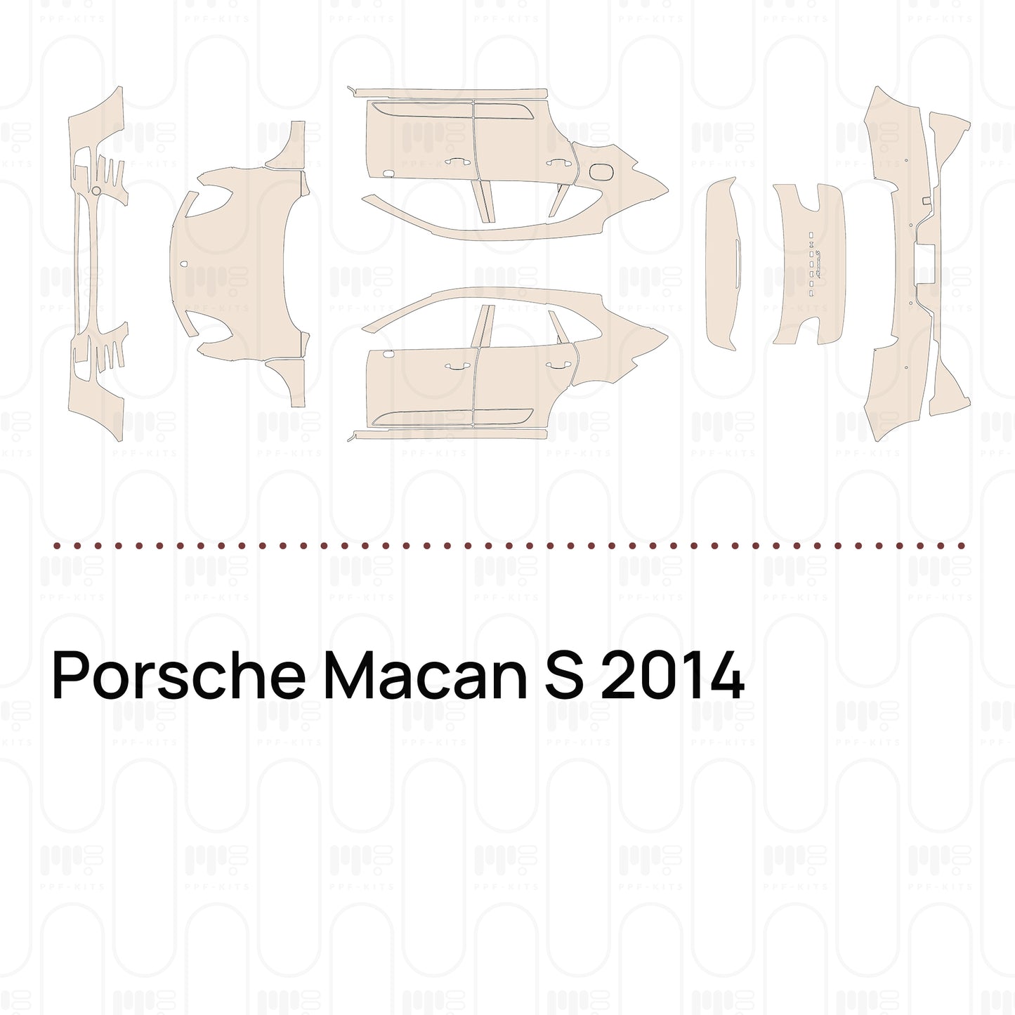 Pre-Cut PPF Porsche Macan S 2014