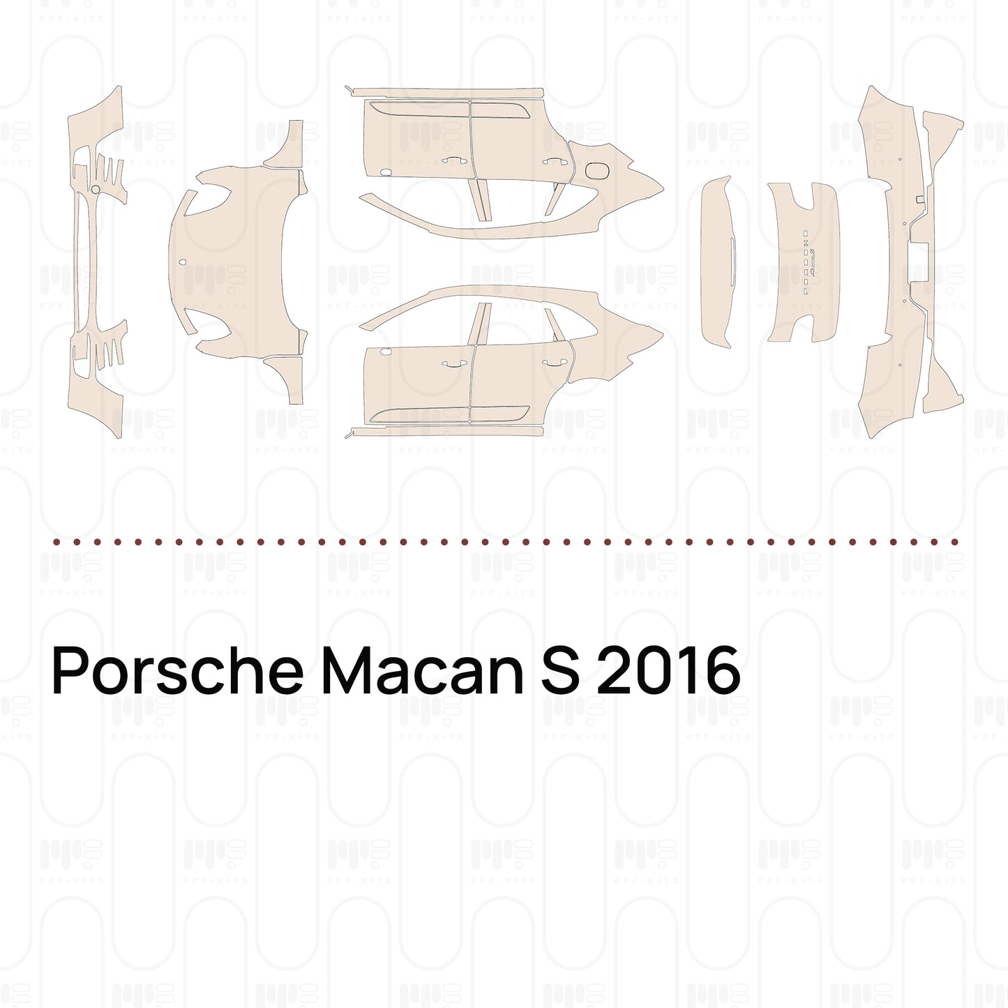 Pre-Cut PPF Porsche Macan S 2016