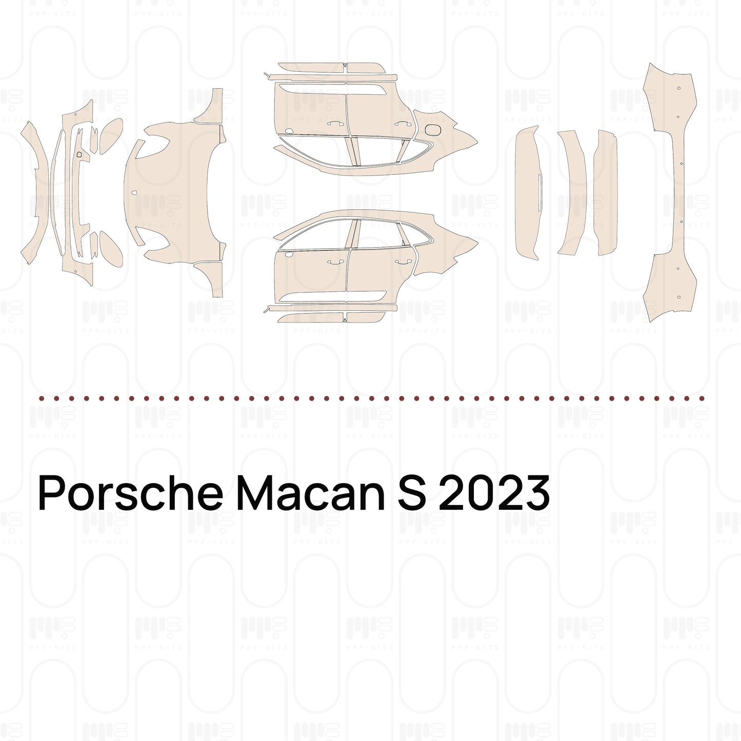 Pre-Cut PPF Porsche Macan S 2023