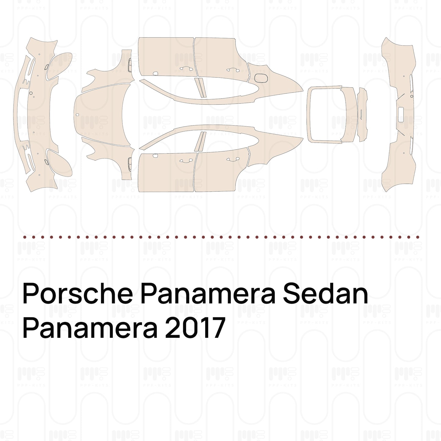 Pre-Cut PPF Porsche Panamera Sedan Panamera 2017