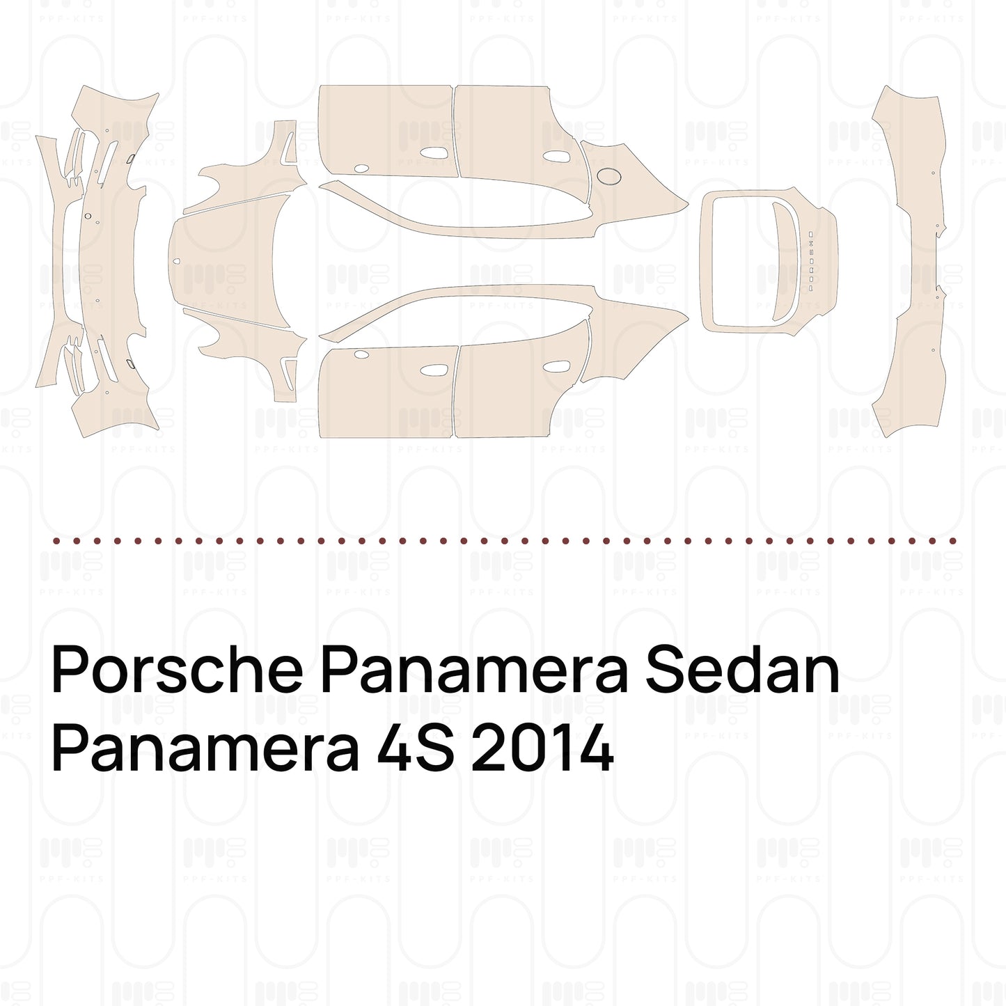 Pre-Cut PPF Porsche Panamera Sedan Panamera 4S 2014