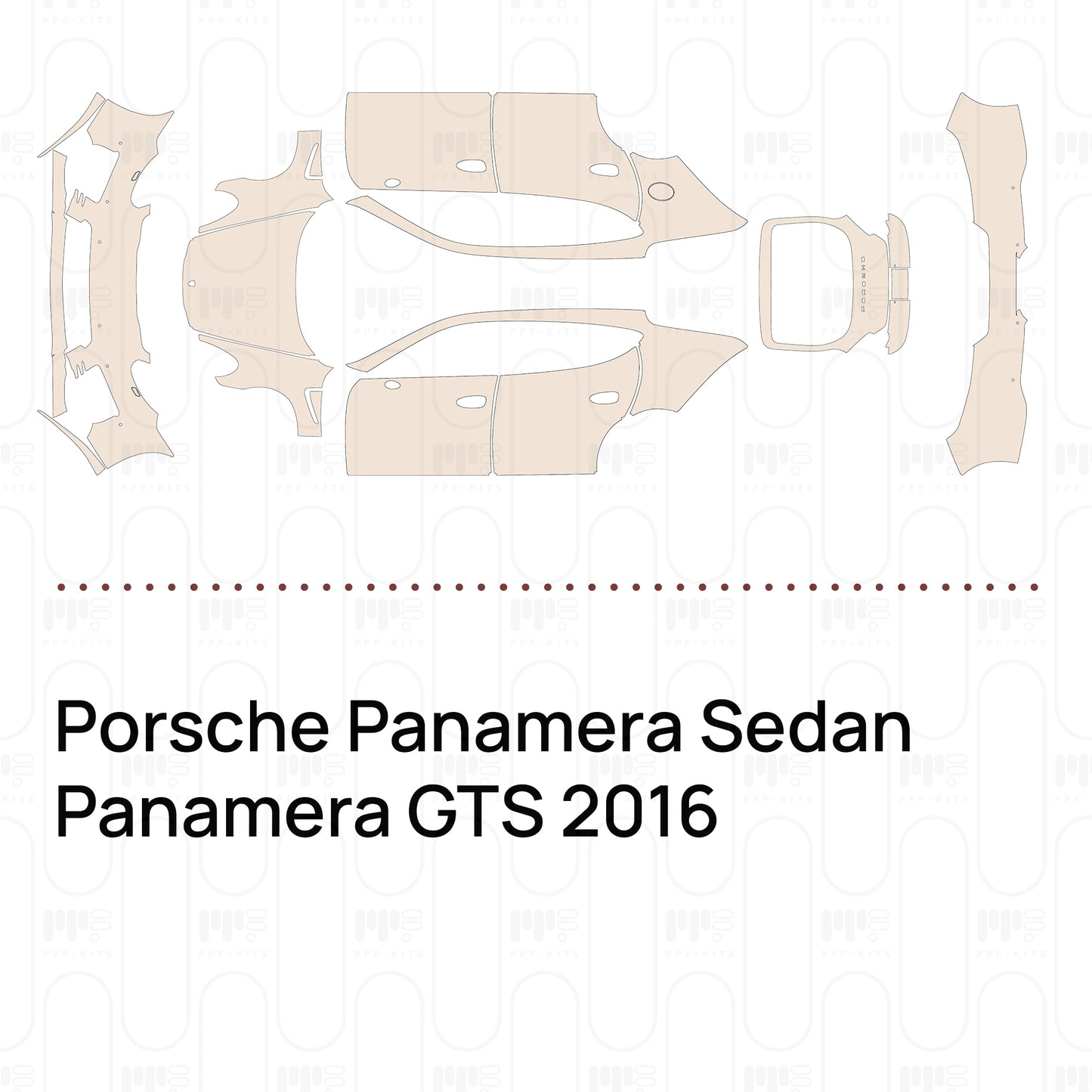 Pre-Cut PPF Porsche Panamera Sedan Panamera GTS 2016