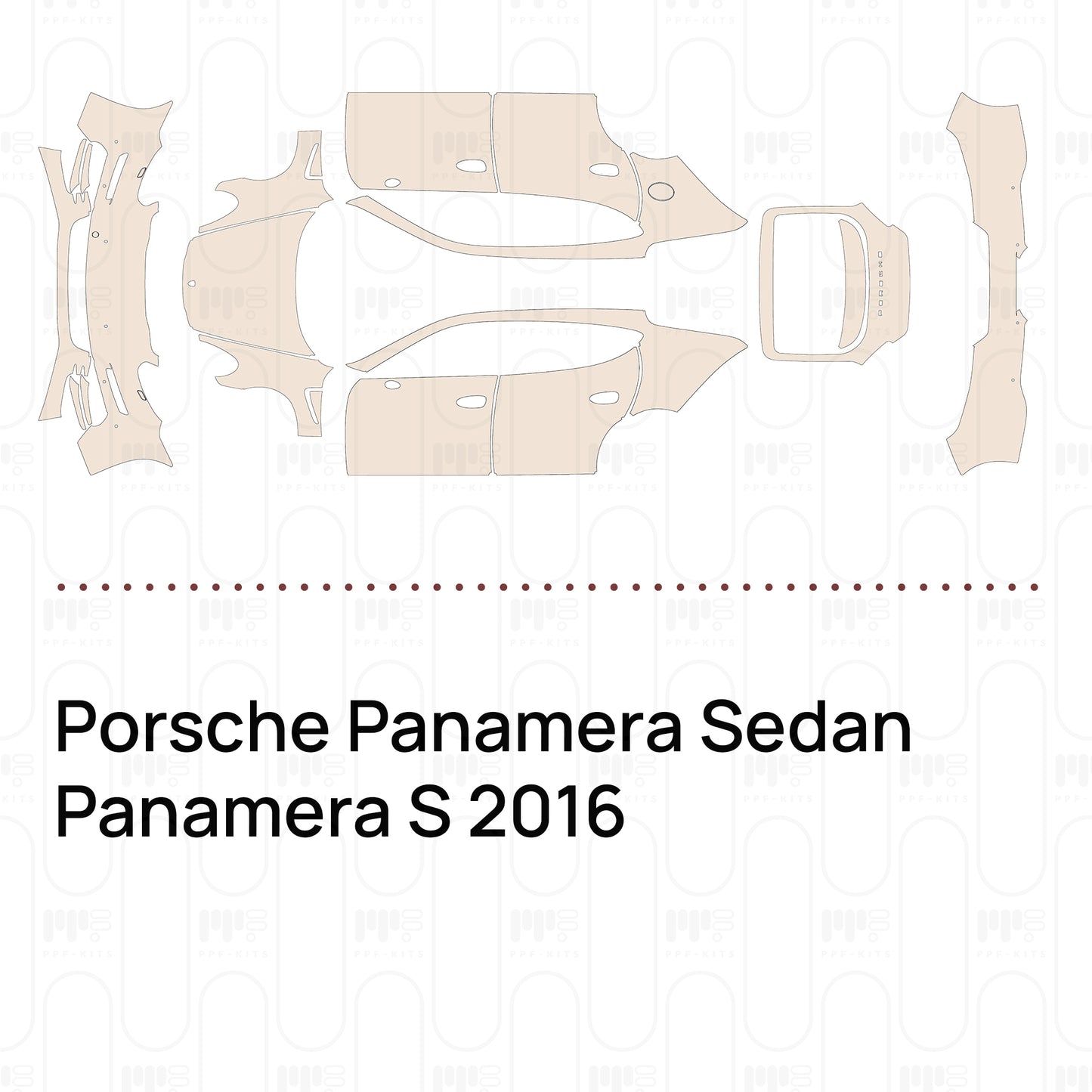 Pre-Cut PPF Porsche Panamera Sedan Panamera S 2016