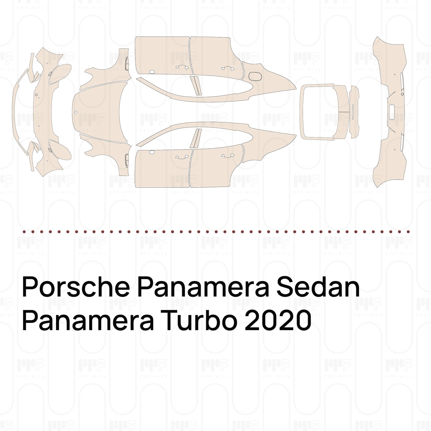 Pre-Cut PPF Porsche Panamera Sedan Panamera Turbo 2020