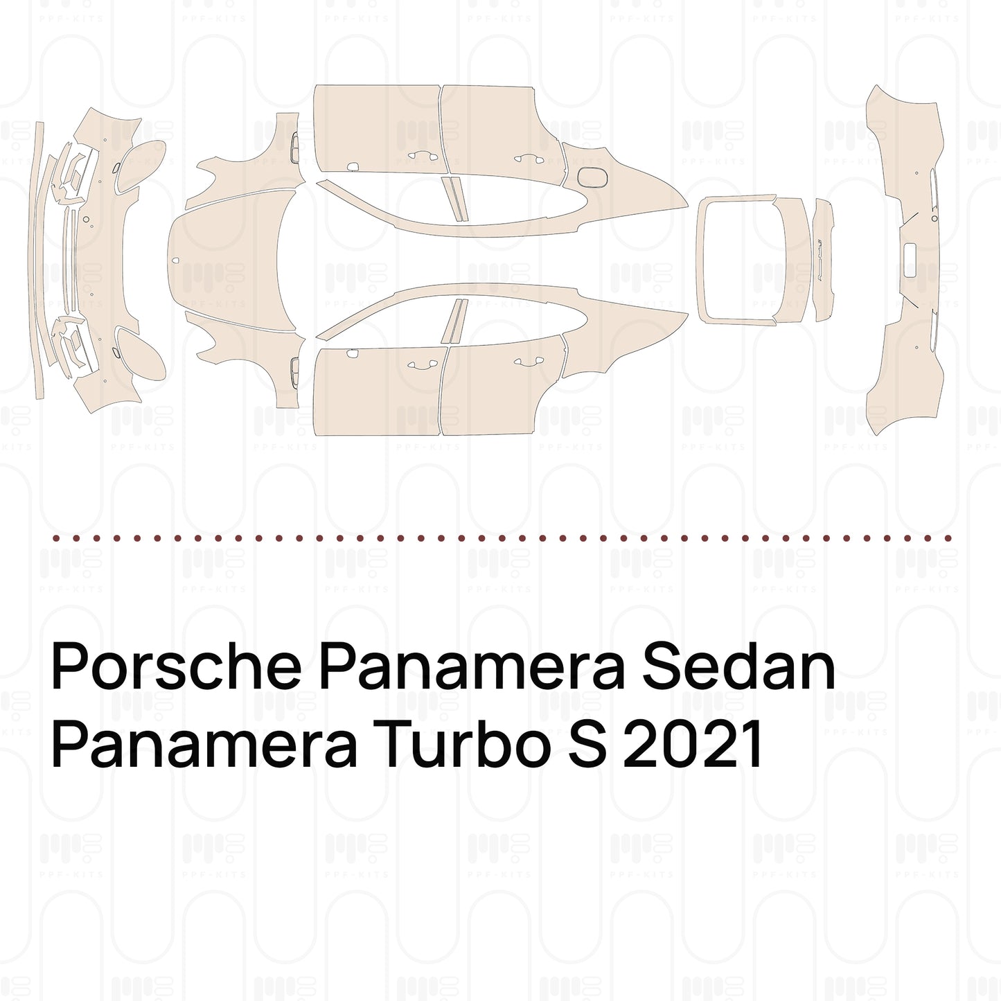 Pre-Cut PPF Porsche Panamera Sedan Panamera Turbo S 2021