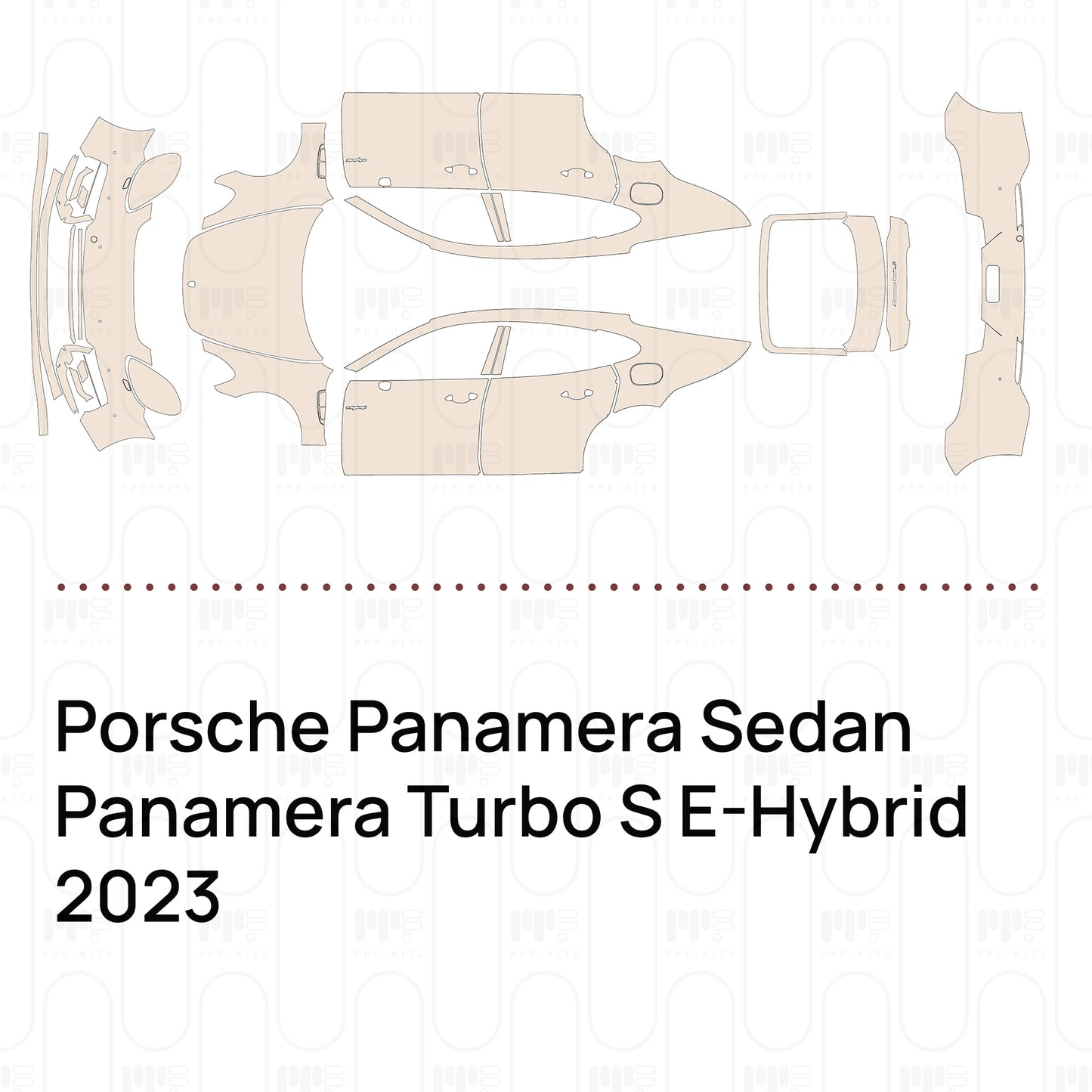 Pre-Cut PPF Porsche Panamera Sedan Panamera Turbo S E-Hybrid 2023
