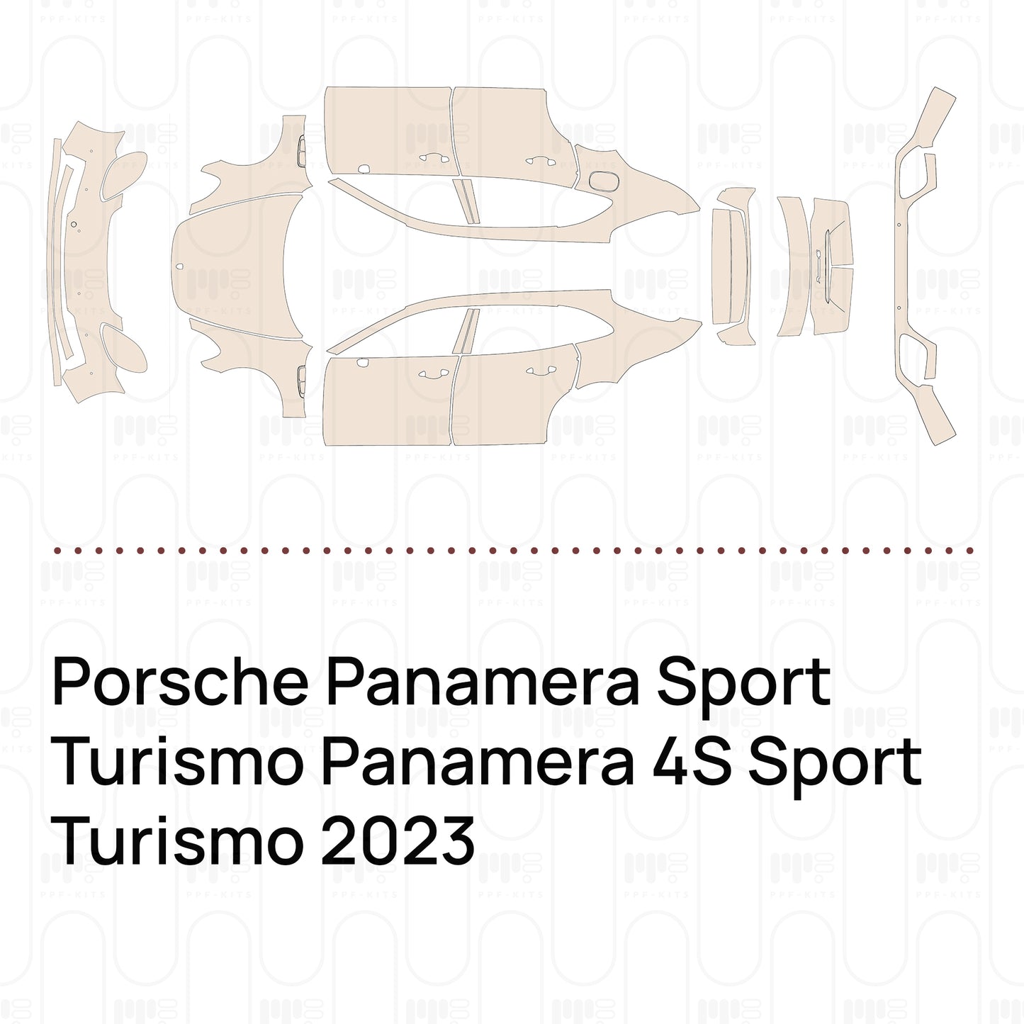 Pre-Cut PPF Porsche Panamera Sport Turismo Panamera 4S Sport Turismo 2023