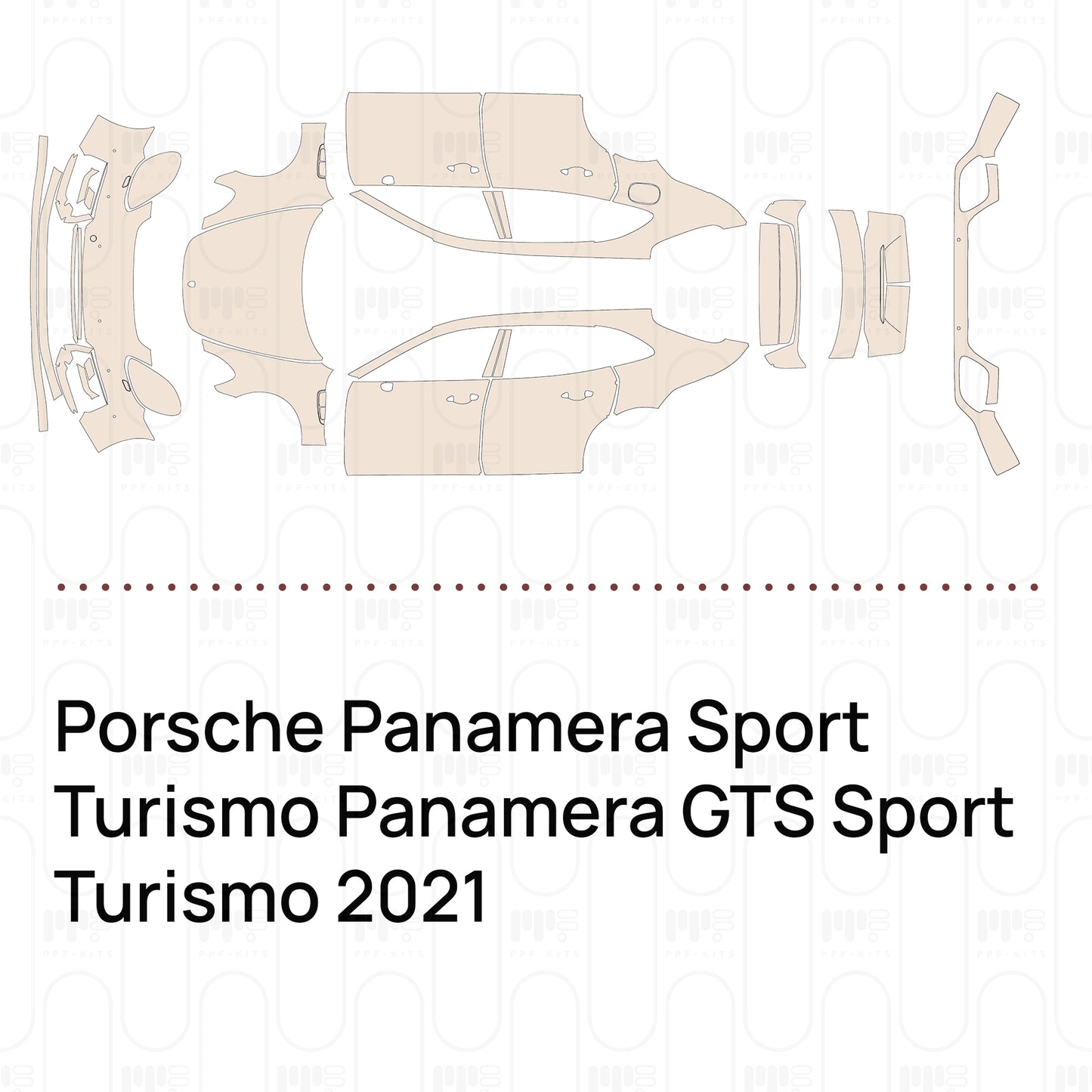 Pre-Cut PPF Porsche Panamera Sport Turismo Panamera GTS Sport Turismo 2021