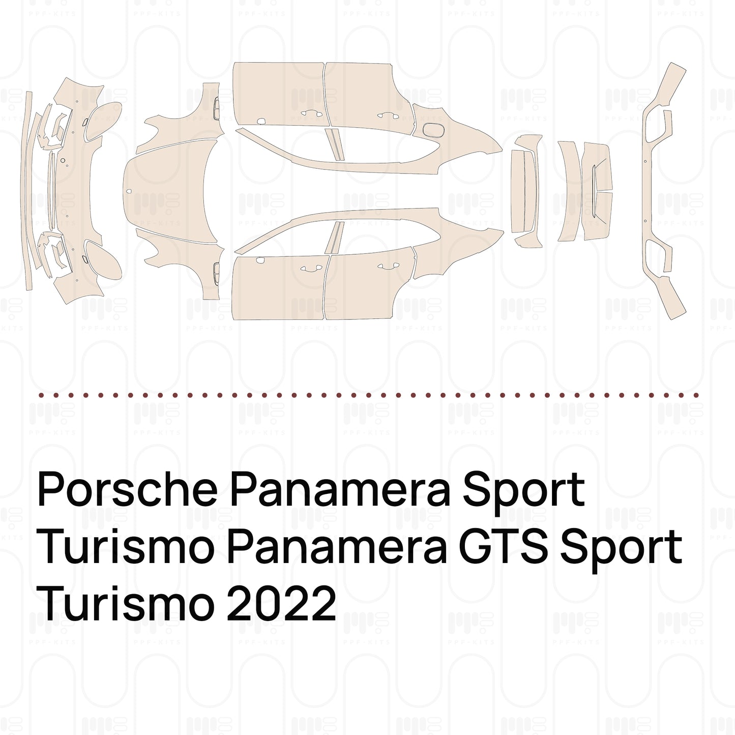 Pre-Cut PPF Porsche Panamera Sport Turismo Panamera GTS Sport Turismo 2022