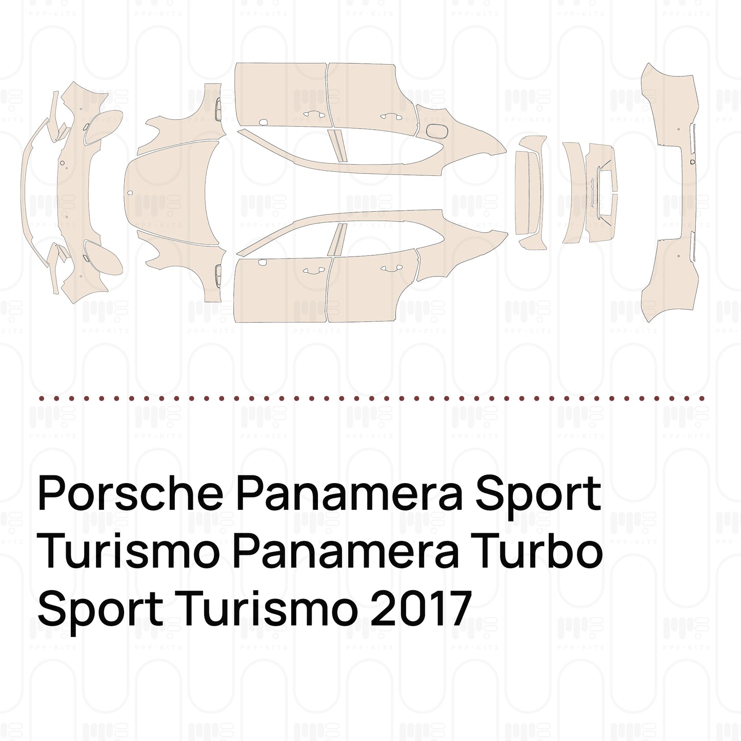 Pre-Cut PPF Porsche Panamera Sport Turismo Panamera Turbo Sport Turismo 2017