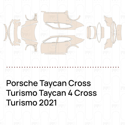 Pre-Cut PPF Porsche Taycan Cross Turismo Taycan 4 Cross Turismo 2021