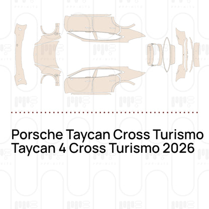 Pre-Cut PPF Porsche Taycan Cross Turismo Taycan 4 Cross Turismo 2026