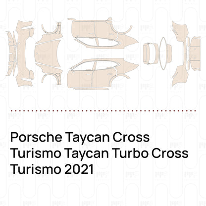 Pre-Cut PPF Porsche Taycan Cross Turismo Taycan Turbo Cross Turismo 2021